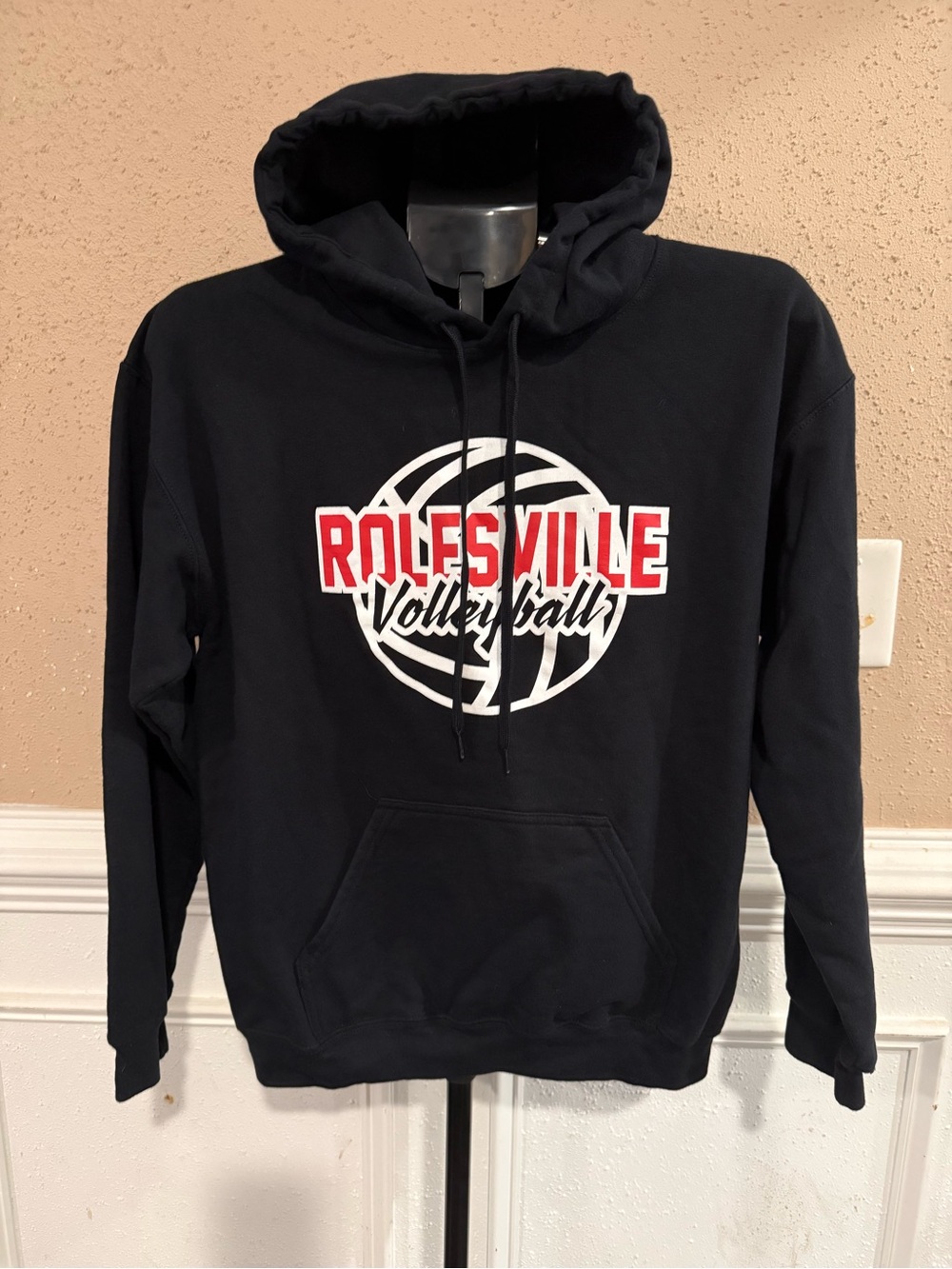 Gildan Rolesville Volleyball Black Hoodie Size M